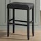 Alaterre Furniture Madison Backless Bar Height Stool Black Finish with Black PU AVMA22P0 - alternate 15